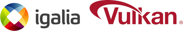 Igalia Logo next to the Vulkan Logo