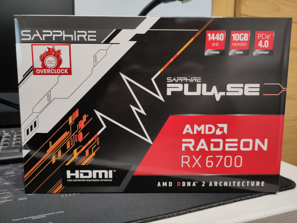 sapphire pulse amd rx 6700 box