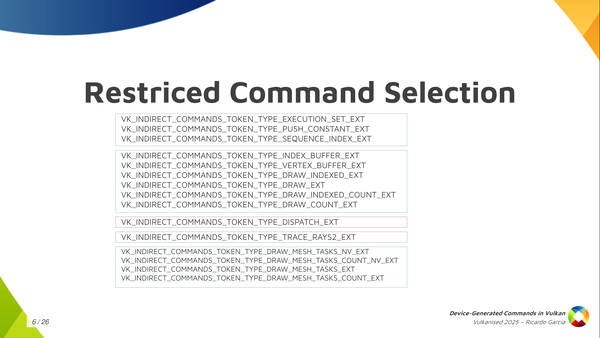 Slide 6: Restricted Command Selection