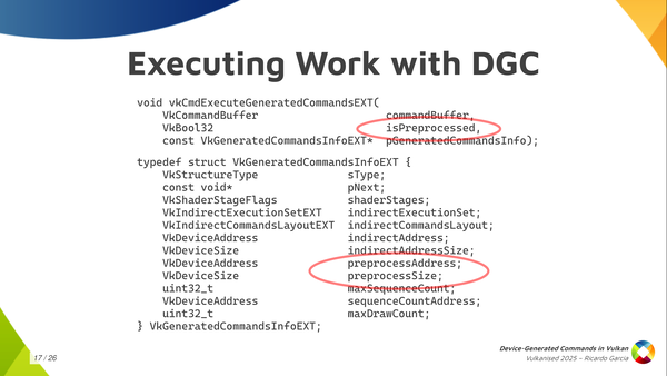 Slide 17: Executing Work with DGC preprocessing fields highlight