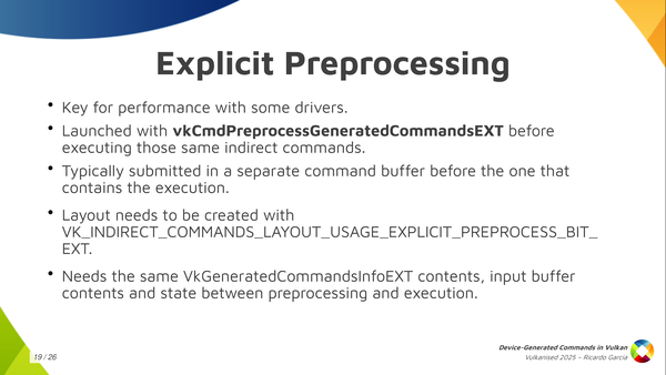 Slide 19: Explicit Preprocessing