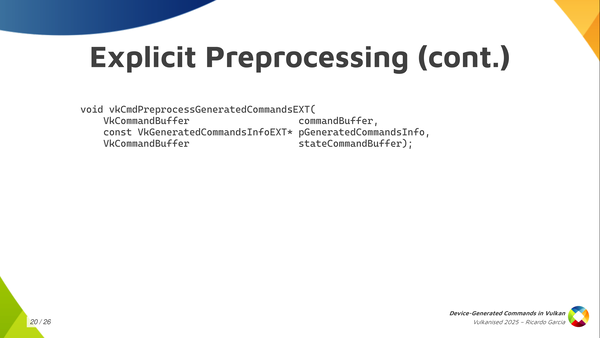 Slide 20: Explicit Preprocessing (continued)