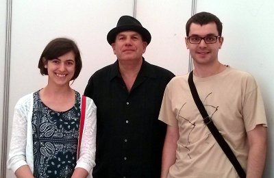 My wife, David Simon and me